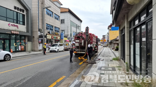 의성군, 우수기 대비 하수도 준설사업 추진…침수·악취 예방 총력