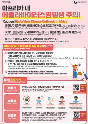 김천시, 에볼라바이러스병 예방수칙 준수 당부