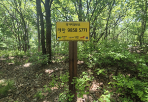 대구 남구, 앞산 등산로 국가지점번호판 41개소 일제조사 완료