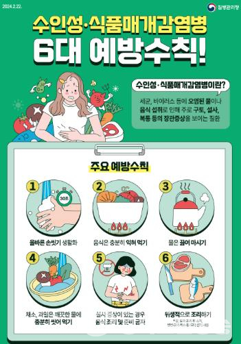 대구 남구보건소, 여름철 수인성·식품매개감염병 예방수칙 준수 당부