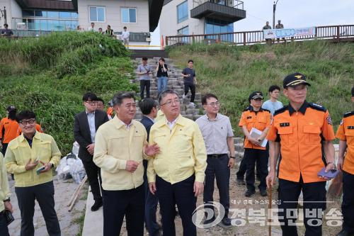 포항 시 의회, 보릿돌 교 붕괴 현장 긴급 점검…“공공시설 전반 안전 관리 강화해야”