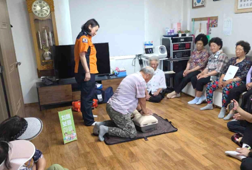영덕군보건소, 치매보듬마을 어르신 대상 ‘소방안전교육’ 실시