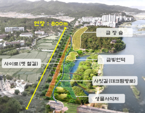 경주시, 폐 철도가 20억 아꼈다… 금장대 3만㎡ ‘도시 생태 숲’ 변신