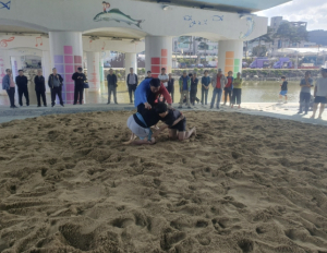봉화군수기 씨름왕 선발대회, 선수 100여 명 열전